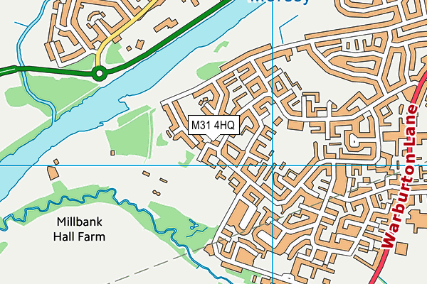 M31 4HQ map - OS VectorMap District (Ordnance Survey)