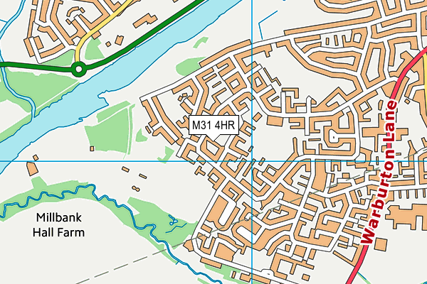 M31 4HR map - OS VectorMap District (Ordnance Survey)