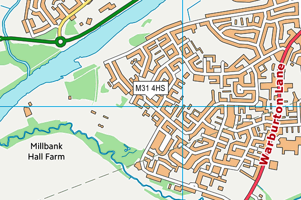 M31 4HS map - OS VectorMap District (Ordnance Survey)