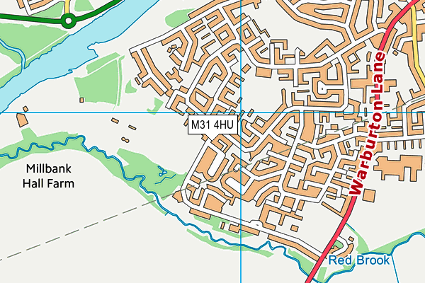 M31 4HU map - OS VectorMap District (Ordnance Survey)