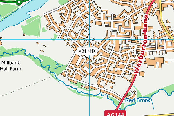 M31 4HX map - OS VectorMap District (Ordnance Survey)