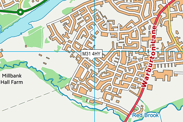 M31 4HY map - OS VectorMap District (Ordnance Survey)