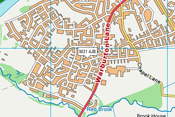 M31 4JB map - OS VectorMap District (Ordnance Survey)