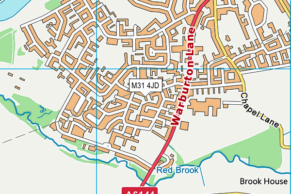 M31 4JD map - OS VectorMap District (Ordnance Survey)