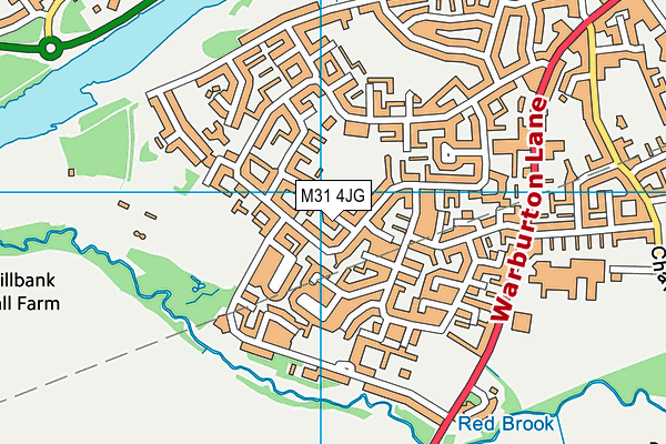 M31 4JG map - OS VectorMap District (Ordnance Survey)