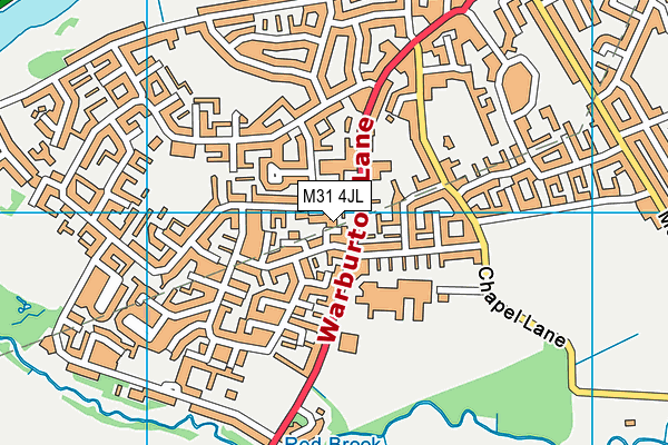 M31 4JL map - OS VectorMap District (Ordnance Survey)