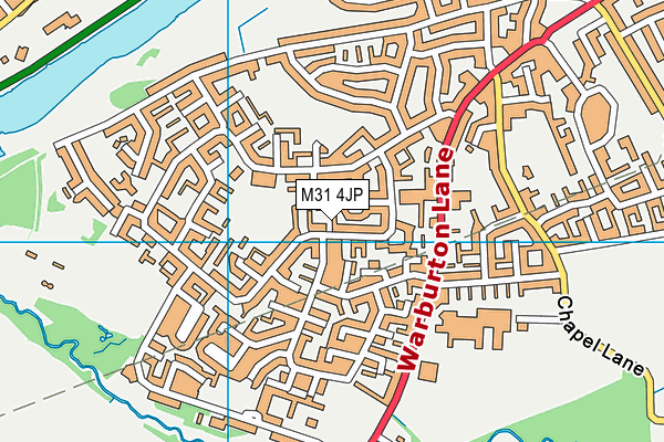 M31 4JP map - OS VectorMap District (Ordnance Survey)