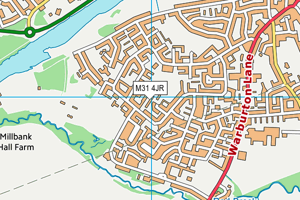 M31 4JR map - OS VectorMap District (Ordnance Survey)