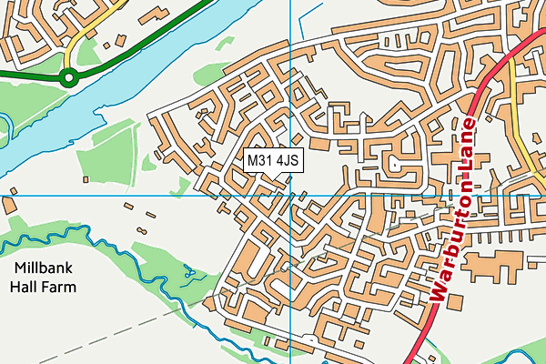 M31 4JS map - OS VectorMap District (Ordnance Survey)