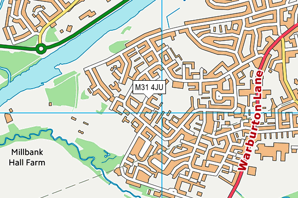 M31 4JU map - OS VectorMap District (Ordnance Survey)