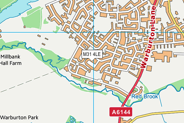 M31 4LE map - OS VectorMap District (Ordnance Survey)