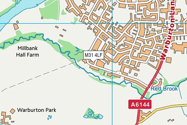 M31 4LF map - OS VectorMap District (Ordnance Survey)