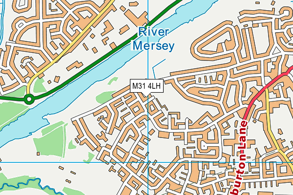 M31 4LH map - OS VectorMap District (Ordnance Survey)