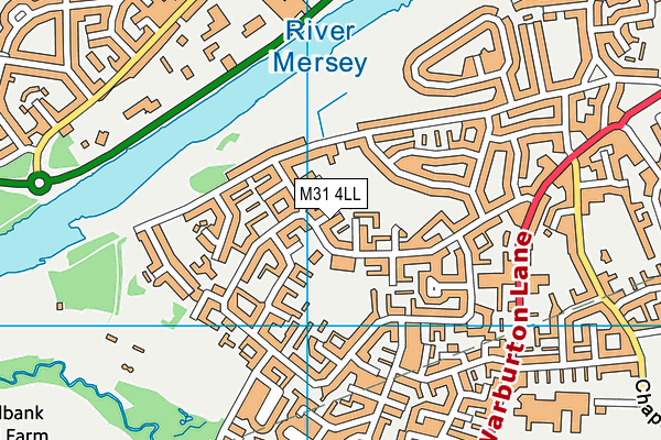 M31 4LL map - OS VectorMap District (Ordnance Survey)