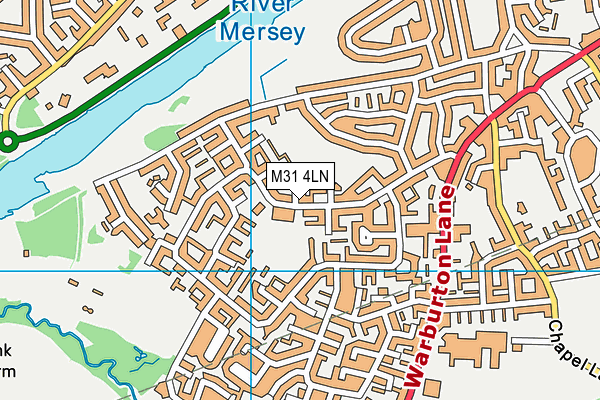M31 4LN map - OS VectorMap District (Ordnance Survey)