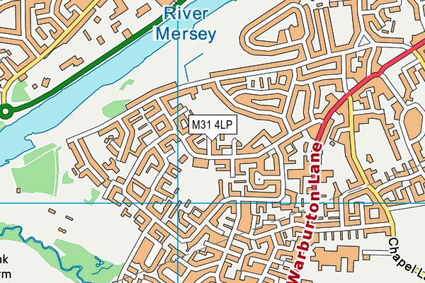 M31 4LP map - OS VectorMap District (Ordnance Survey)