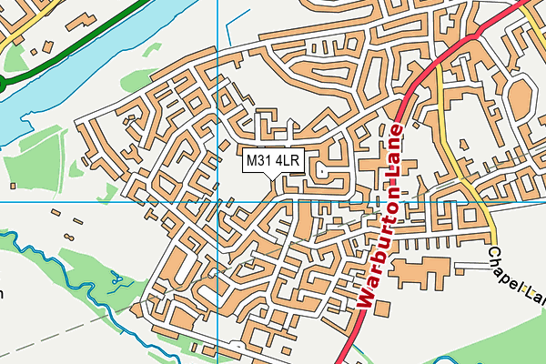 M31 4LR map - OS VectorMap District (Ordnance Survey)