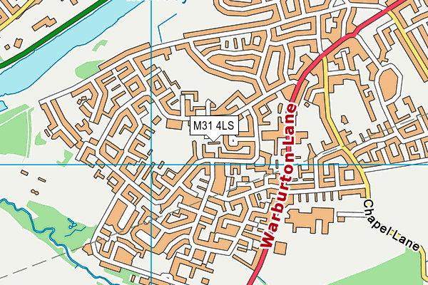 M31 4LS map - OS VectorMap District (Ordnance Survey)