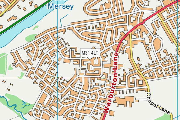 M31 4LT map - OS VectorMap District (Ordnance Survey)