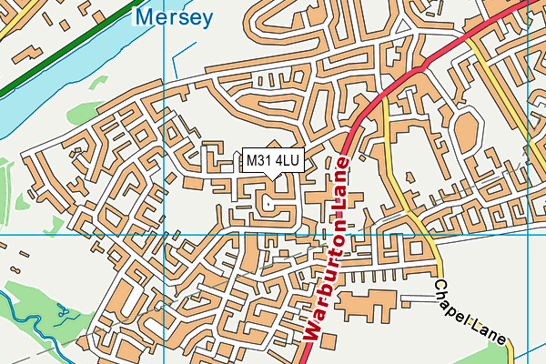 M31 4LU map - OS VectorMap District (Ordnance Survey)