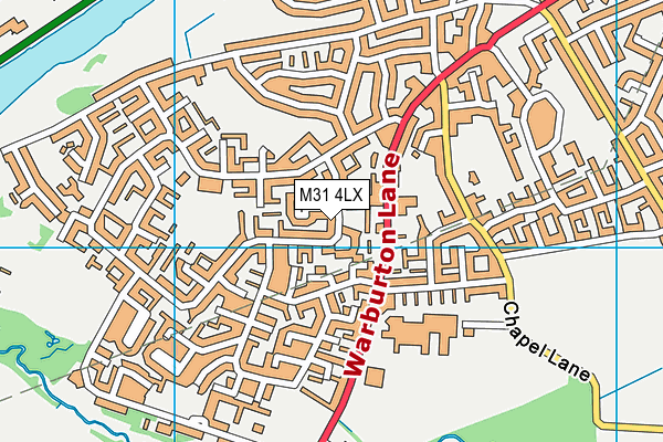 M31 4LX map - OS VectorMap District (Ordnance Survey)