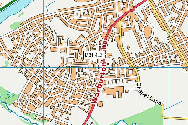 M31 4LZ map - OS VectorMap District (Ordnance Survey)