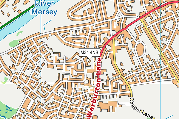 M31 4NB map - OS VectorMap District (Ordnance Survey)