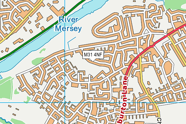 M31 4NF map - OS VectorMap District (Ordnance Survey)