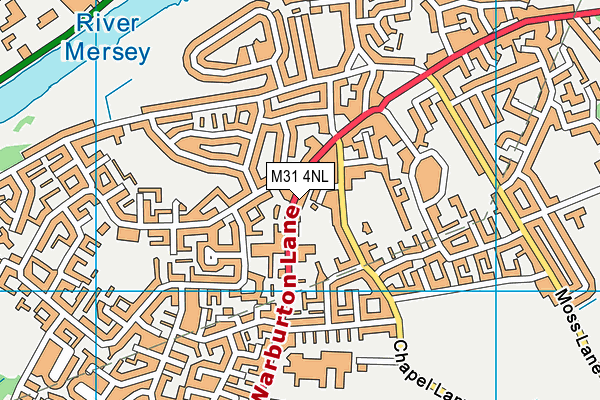 Fairfield House School map (M31 4NL) - OS VectorMap District (Ordnance Survey)