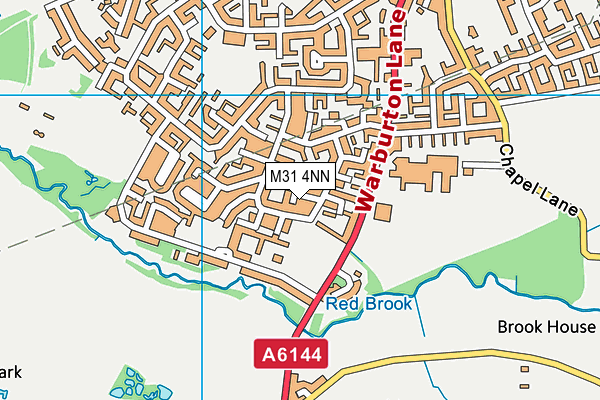 M31 4NN map - OS VectorMap District (Ordnance Survey)