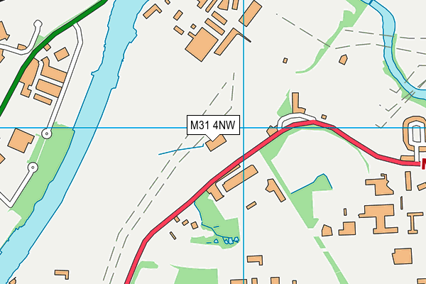 M31 4NW map - OS VectorMap District (Ordnance Survey)