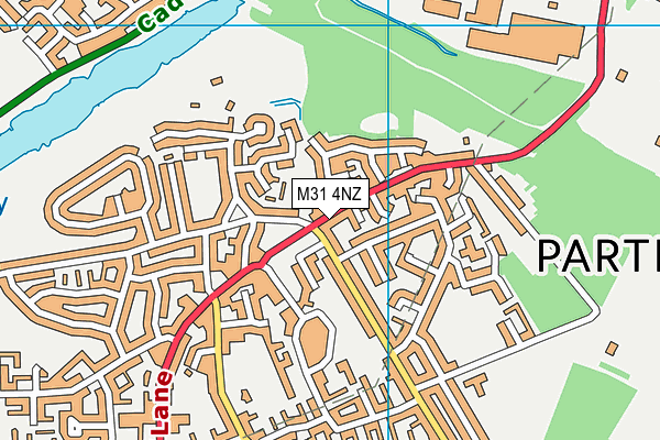 M31 4NZ map - OS VectorMap District (Ordnance Survey)