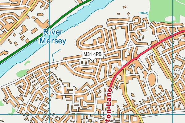 M31 4PB map - OS VectorMap District (Ordnance Survey)