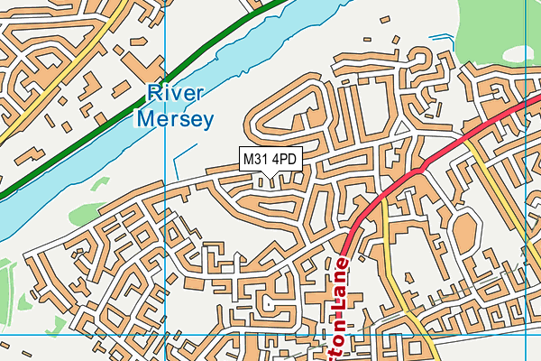 M31 4PD map - OS VectorMap District (Ordnance Survey)