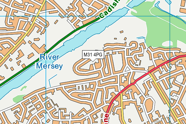 M31 4PG map - OS VectorMap District (Ordnance Survey)