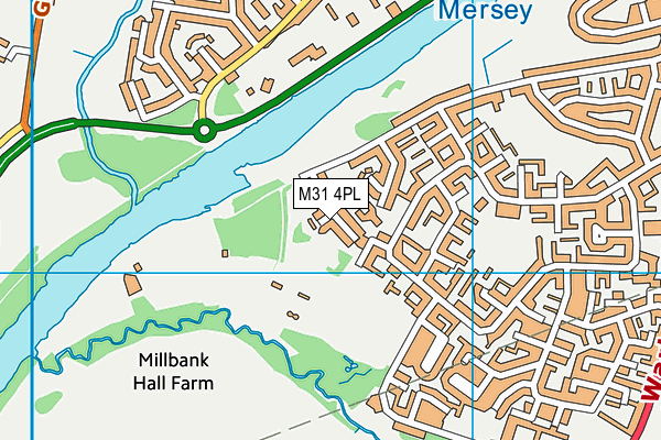 M31 4PL map - OS VectorMap District (Ordnance Survey)