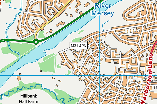 Forest Gate Academy map (M31 4PN) - OS VectorMap District (Ordnance Survey)