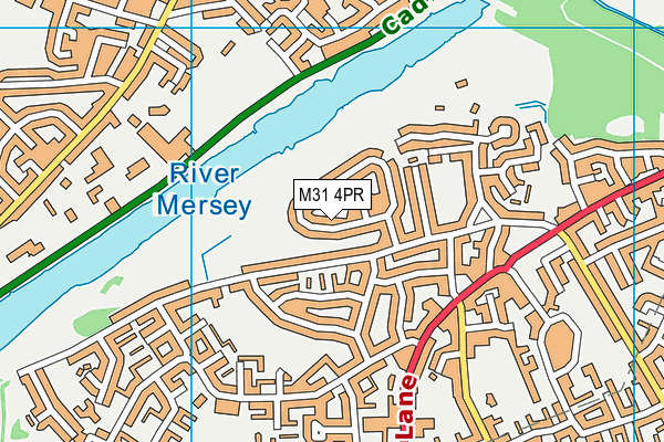 M31 4PR map - OS VectorMap District (Ordnance Survey)