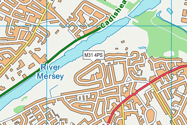 M31 4PS map - OS VectorMap District (Ordnance Survey)