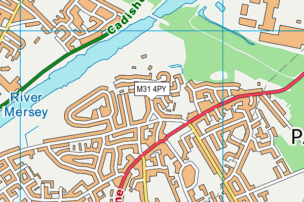 M31 4PY map - OS VectorMap District (Ordnance Survey)