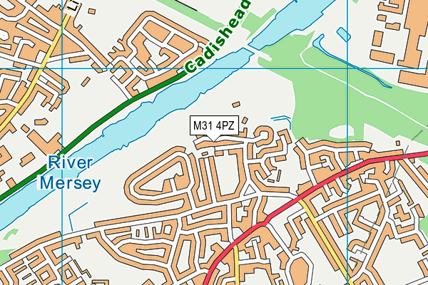 M31 4PZ map - OS VectorMap District (Ordnance Survey)