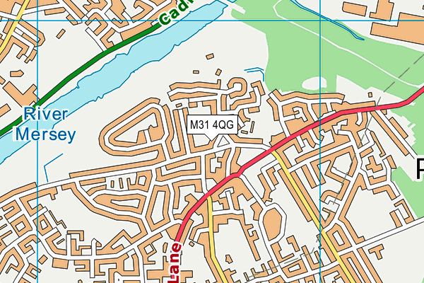 M31 4QG map - OS VectorMap District (Ordnance Survey)