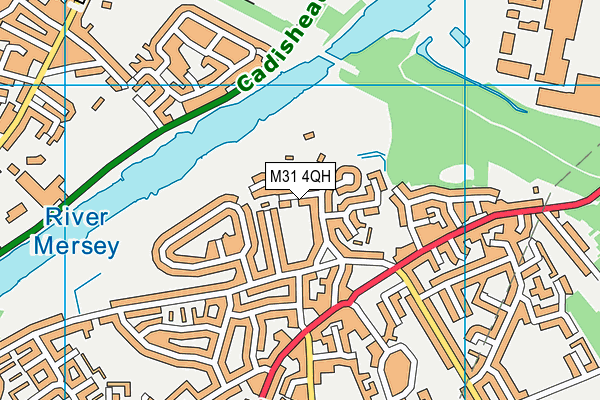 M31 4QH map - OS VectorMap District (Ordnance Survey)