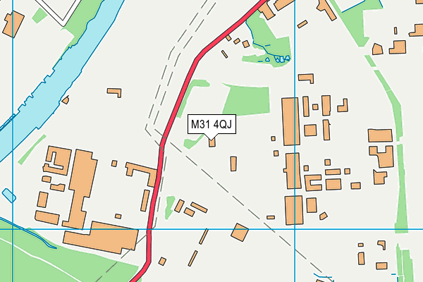 M31 4QJ map - OS VectorMap District (Ordnance Survey)