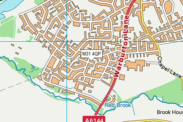 M31 4QP map - OS VectorMap District (Ordnance Survey)