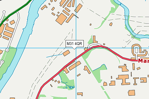 M31 4QR map - OS VectorMap District (Ordnance Survey)