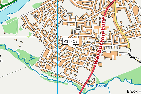 M31 4QS map - OS VectorMap District (Ordnance Survey)