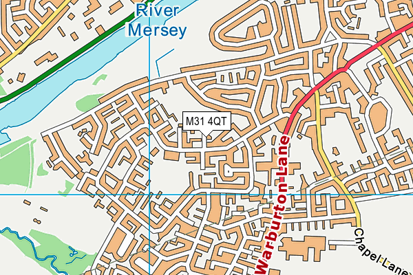 M31 4QT map - OS VectorMap District (Ordnance Survey)