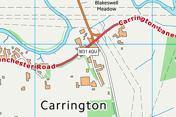 M31 4QU map - OS VectorMap District (Ordnance Survey)