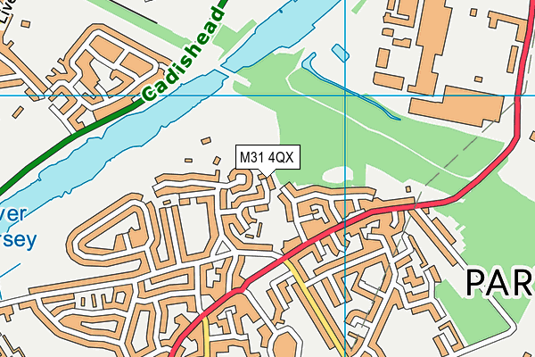 M31 4QX map - OS VectorMap District (Ordnance Survey)